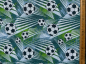 Preview: Baumwoll-Stoff Fußball Petrol Nr 4957